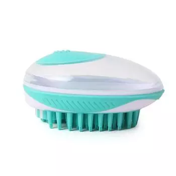 Pet Bath Brush Dog Massage Cleaning And Beauty Products зелёный