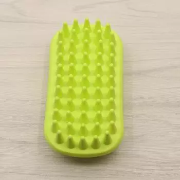 Pet Bath Brush Pet Silicone Massage Brush Hair Removal Brush Pet Dog Cat Grooming Cleaning Tools Pet Grooming Accessories оранжевый