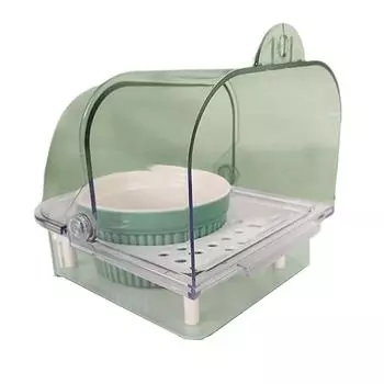 Pet Bird Bath Tub Transparent Bathing Tub Parrot Bathtub Parrot Shower Box Bathtub with Bottom Drawer прозрачный