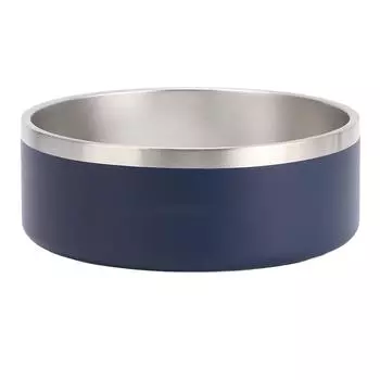 Pet Bowl 304 Thickened Stainless Steel Anti Slip Bottom Large Capacity Cat Dog Food Bowl Feeding S синий
