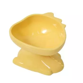 Pet Bowl Cat Bowl Dog Bowl Oblique Mouth High Foot Pipi Tao Original Hungry Dragon High Foot Bowl Plastic Bowl Pet Supplies