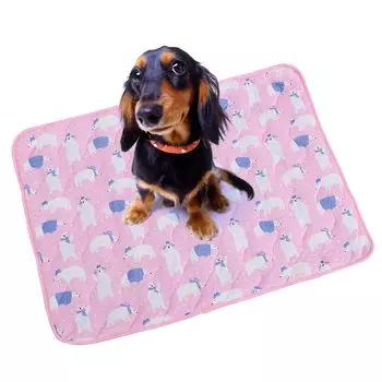 PET BRILLIANT Washable pet cool fluffy cool mat XL Pet mat cool mat washable (pink, size) розовый
