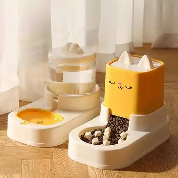 Pet Cartoon Feeding Water Feeder Large Capacity Cat and Dog Universal Cat Bowl Dog Basin Pet Supplies 32*29*20cm