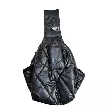 Pet Cat Bag Winter Windproof Dog Carriers Bag for Small Dogs Portable Cat Travel Bag Outing Messenger Bag Fashion Dog Bags M чёрный