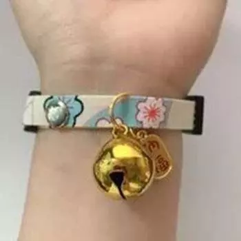 Pet cat bell red collar cat small dog than bear teddy kitten universal fortune festive adjustable S Size [17-19cm]