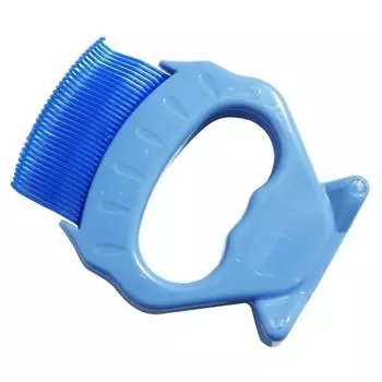 Pet cat comb Dog cat cat beauty cleaning tools SPA Shampoo Open knot comb 2 colors compact easy to carry Cleaning tools синий