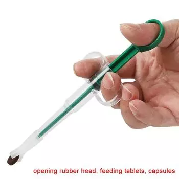 Pet Cat Dog Puppy Treats Given Medicine Control Rods Feeding Kit Pills Dispenser Home Pet Food Feeder Container Supplies 1pc зелёный