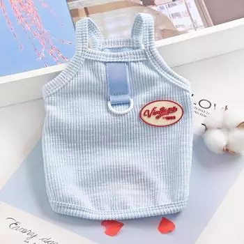 Pet Cat Small Dog Chihuahua Dog Clothes Suspender Vest Spring Autumn Summer Thin S