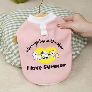 Pet cat vest dog clothes spring and autumn summer new thin S