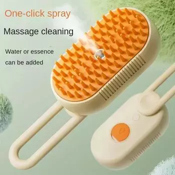 Домашние животные Кошки Уход Распутывание Колтунов Аксессуары для кошек Паровая щетка для собак USB-зарядные устройства для кошек Электрический спрей для собак Главная 1PCS белый