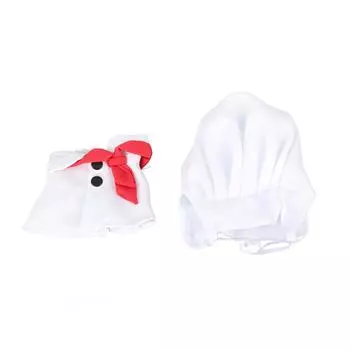 Pet Chef Costume Cute Stylish Size Adjustable Washable Pet Clothing for Cat Dog Hat and Cape L L