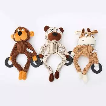 Жевательные игрушки для домашних животных в форме осла, собачья грызущая игрушка из вельвета и плюша для маленьких собак, высококачественные принадлежности для дрессировки домашних животных