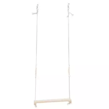 Pet Chicken Large Parrot Pinevood Качели Подставка Бар Игрушка Безопасность Жевание Кусание Игра