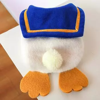 Pet Clothing Autumn And Winter Embroidered Lapels Large Fat Duck Vest Dog Teddy Cat Clothing Large Fat Duck Vest Clothing