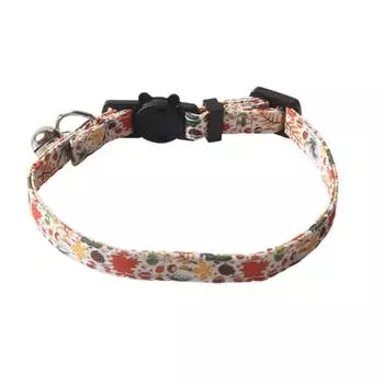 Pet Collar New Thanksgiving Elements Maple Leaf Pumpkin Series Collar Cat StyleM