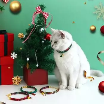 Ошейник для домашних животных, супермягкий, регулируемый, износостойкий, с карабином и удлинительной цепочкой для собак M A зелёный