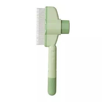 Pet Comb Cat Self-Cleaning Comb Float Hair Cleaning Flea Comb Needle Comb Dense Tooth Comb Cleaning Dogs and Cats Special Pet Supplies Green [comb needle upgrade] self-cleaning comb