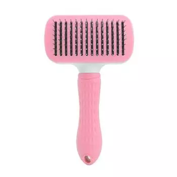 Pet comb Cleaning supplies Brush One-click hair removal Beauty dog comb Stainless steel hair removal Self-cleaning hair removal comb Pet Comb