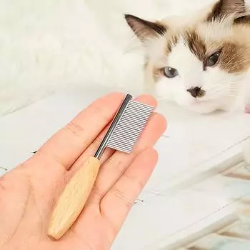 Pet Comb Dog Cat Mouth Hair Comb Comfortable Clean Cats Hairs Pet Bristle Comb Small Hair Comb Accessories for Cats and Dogs