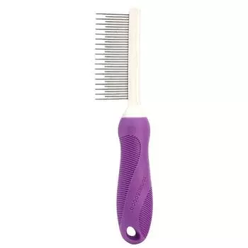 Pet Comb Long Hair Short Hair Soft Brush For Dog Cleaning Hair Pet Grooming Kit Removes Knots And Tangles Pet Supplies 2025 фиолетовый