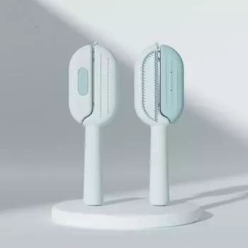 Расческа для домашних животных, чтобы избавиться от плавающих волос с помощью чистящей расчески для чистки резервуара с водой, расческа для собак и кошек, щетка для кошек, товары для домашних животных, уход за домашними животными