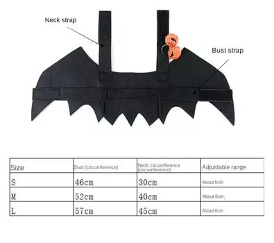 Косплей для питомцев, реквизит для кошек, крылья с колокольчиками, забавный костюм для собаки, одежда для питомцев на Рождество и Хэллоуин, наряды для питомцев S оранжевый