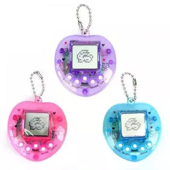 Pet Digital Toy Mini Heart Shape Handheld Game Machine Электронные цифровые виртуальные питомцы
