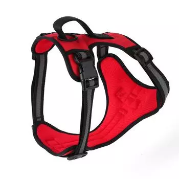 Pet dog chest strap anti-explosion vest type pet leash breathable reflective golden retriever dog chest back S code (3/4 * 12-18 , 14-24 )