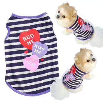 Pet Dog Clothes Cat Spring Summer Shirt Small Clothes Vest T Shirt S