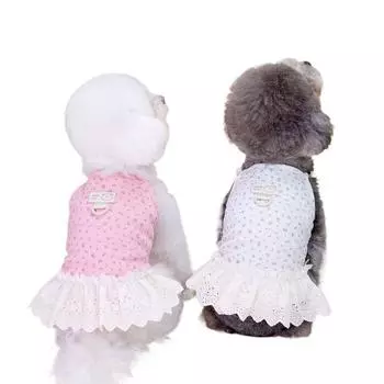 Одежда для собак Одежда для домашних животных Весна/Лето Медведи Тедди Юбка принцессы для домашних животных 24 Юбка с фрагментированным цветком S