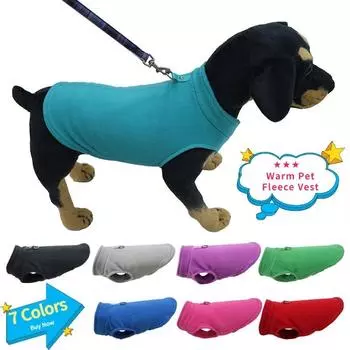 Pet Dog Clothes Wool Jackets Chihuahua Clothing & Accessories Costume Dogs for You Bulldog Home Garden France Puppy Thermal Vest S красный