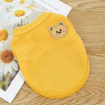 Pet Dog Clothing Little Bear Summer Cat VestTeddy Small and Medium-sized Dog Cat and Dog Clothes S