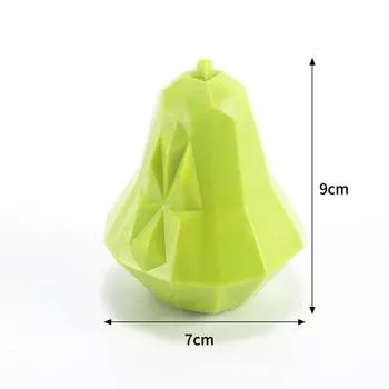 Pet Dog Food Leakage Toy Educational Sound Fruit Banana Molar Interactive Rubber Toy Pet Supplies Genuine Goods Leakage pear