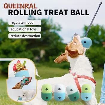 Pet Dog Игрушка Дырявая кормушка Прорезывание зубов Головоломка Собака Мяч Протекающий пищевой класс Силиконовый Слоу Фуд Кошка Игрушка