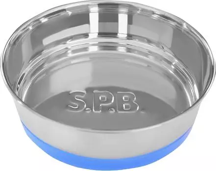 Pet Dog Tableware Festiva Bowl Blue L size for medium and large dogs S.P.B. (Super Bowl)