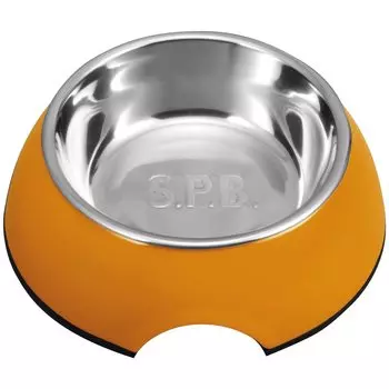Pet Dog Tableware Super Pet Bowl Orange S Size Pet S Size S.P.B. (Super Bowl)