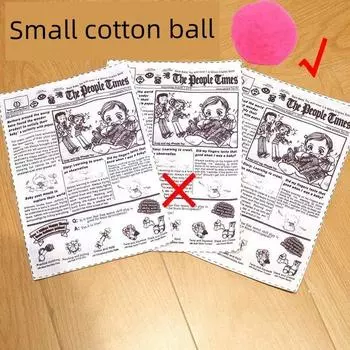 Pet Dog Toy Molar Relieving Stuffy Handy Gadget Sound Newspaper Ringing Paper Small and Medium Size Teddy Corgi Pet Supplies (Cat toy) No sound fur ball 2