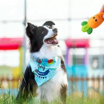 Pet Dog Toys Latex Vegetable Broccoli Shaped Toy Squeak Interactive Toy Puppy Training Playing Chewing Toys Durable Pet Supplies