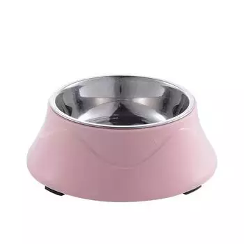 Pet Feeding Dishes Non-slip Base Stainless Steel Color Spray Paint Pet Dog Bowls Puppy Cat Food Drink Water Feeder Pet Supplies зелёный