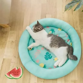 Pet Four Seasons Cat Litter Summer Cool Litter Breathable Teddy Dog Litter Summer Puppy Dog Mat Cat Bed Dog Bedding S 40CM