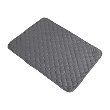 Pet Gray SL Super Quadruple Leak Dog Pee Quick Toilet Antibacterial Nursing Pet Grey Sheet, XL, Моющаяся, Впитывающая, Структура, Доказательство, Коврик, Нескользящая,