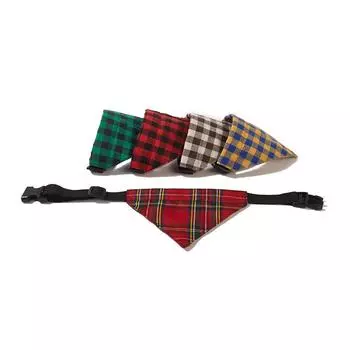 Pet Grid Triangular Scarf Buckle Cat Dog Saliva Towel Home Leisure Decoration Scarf Pet Products Outdoor Clothing Accessories S