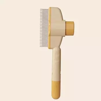 Pet Grooming Brush Cat Hair Comb Pet Cleaning Comb For Dog Cat Grooming жёлтый