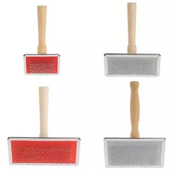 Pet Grooming Comb Shedding Hair Remove Brush Handle Slicker Dog Supply wholesales As picture show