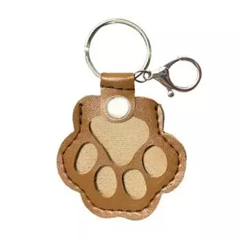 Pet Hair Keepsake Keychain Dog Cat Paw Shape Hair Storage Pendant Keychain Memorial Collection Keychain with Keyring Pet Memorial Gift
