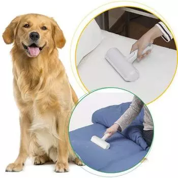 Pet Hair Removal Brush Convenient Cat Dog Puppy Shedding Lint Roller Home Furniture Sofa Clothes Cleaning Tool Pets Accessories красный