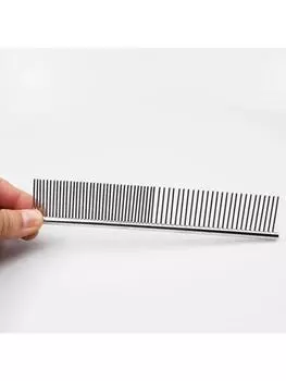 Pet Hair Removal Comb Stainless Steel Pet Grooming Comb for Dogs and Cats That Gently Removes Loose and Knotted Hair