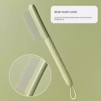 Pet Hair Unknotting Comb Teddy Knot Dog Comb Long-Haired Cat Comb Massage Comb Brush Rake Comb Pet Supplies Wide tooth row comb TPR material