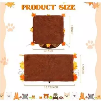 Pet Hamster Hanging Hammock Tunnel Double-layer Warm Detachable Sleeping Bag With Hooks Pet Supplies