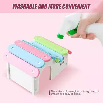 Pet Hamster Toys Wooden Rainbow Bridge Seesaw Swing House Small Animal Activity Climb Toy DIY Hamster Cage Accessories